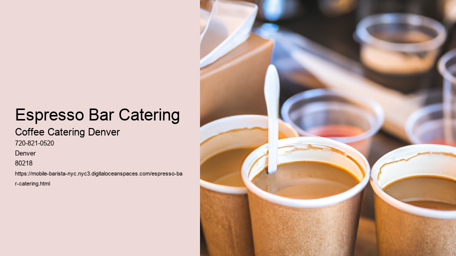 Espresso Bar Catering